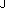 This is an example bitmap of the letter "J" turned into PNG